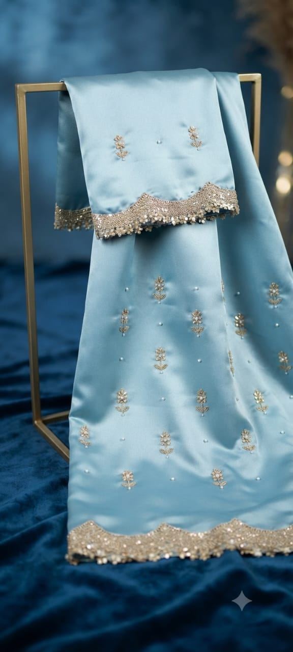 Zardozi work wth lace